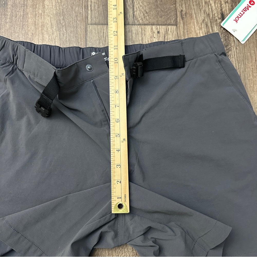 Marmot Short Outdoor Hiking Nylon Shorts Women’s XL(12) Dark Steel - Picture 10 of 11